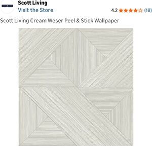 Cream Peel & Stick Wallpaper